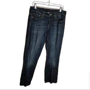 Lucky Brand Jeans Women's Sz 8/29 Bootcut Mid Rise Dark Wash Blue Denim 32x33.5